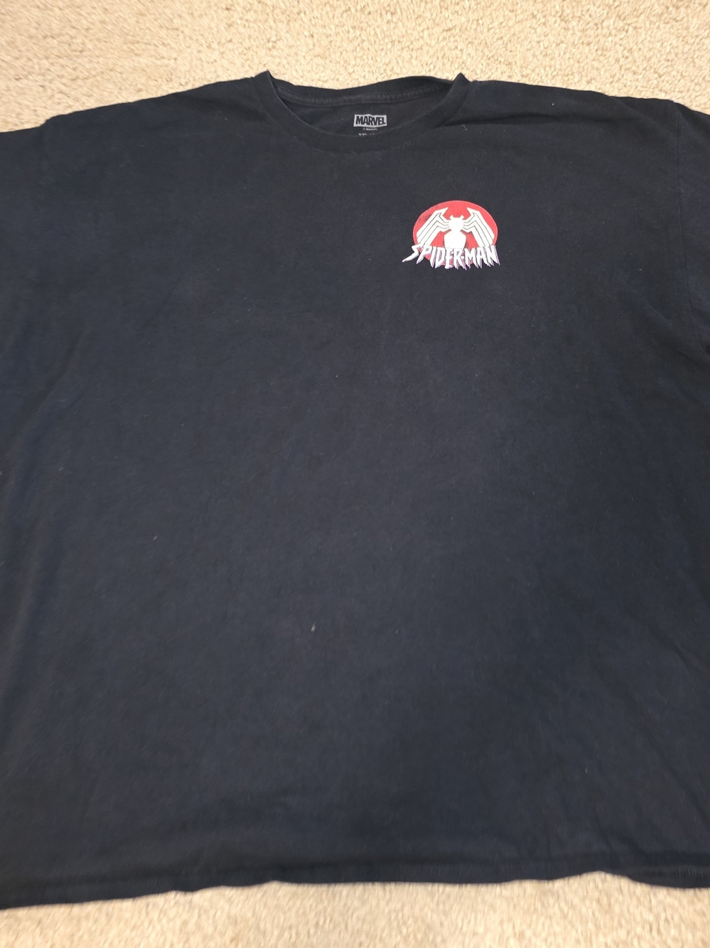 Marvel Spider-Man Black Graphic Tee - Men's 2XL